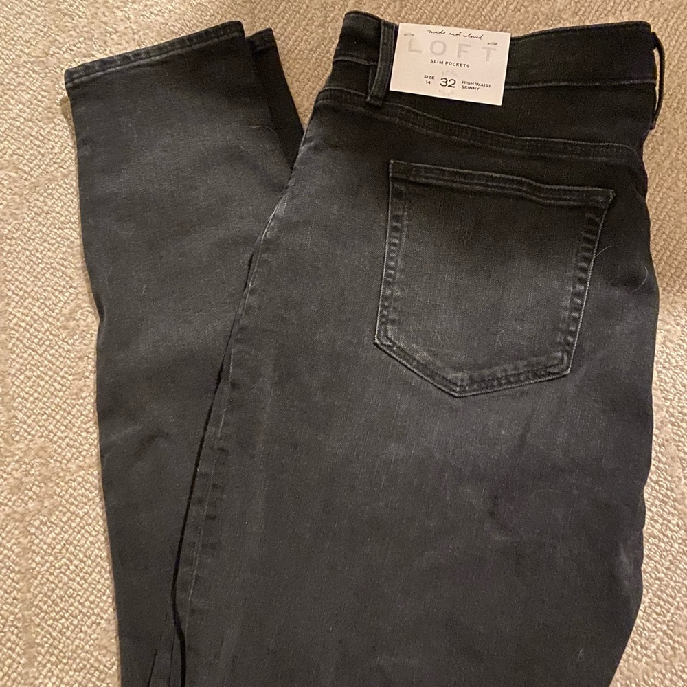 Loft NWT high rise skinny jeans